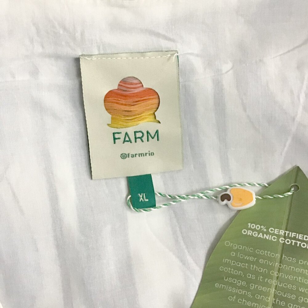 Farm Rio Off-White Garden Tiles Mini Dress - Picture 14 of 16